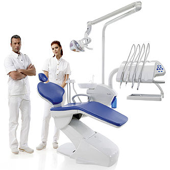 Riunito odontoiatrico con portastrumenti - Friend Up - SWIDENT - con illuminazione
