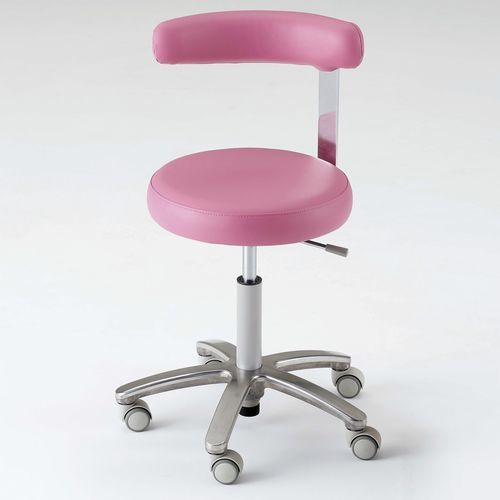 Sgabello per struttura sanitaria - DH-007N - Takara Belmont Italy - ad altezza regolabile / con rotelle / con schienale