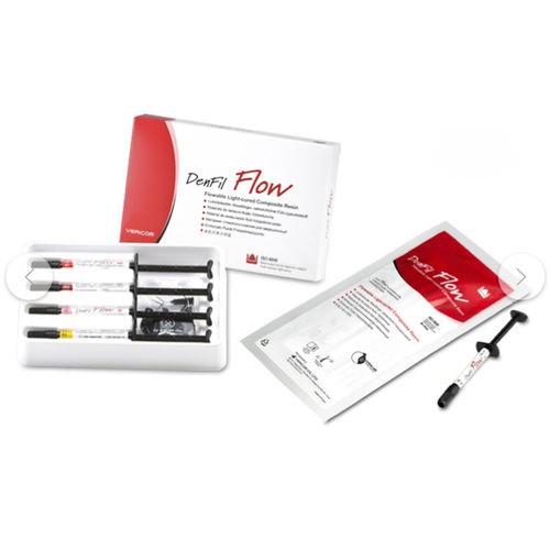 Materiale odontoiatrico in composito fluido - DenFil Flow - VERICOM Co., Ltd.   - in resina / per ricostruzione dentale / per sigillatura canalare