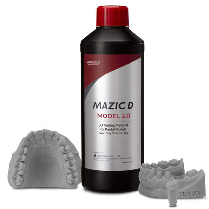 Materiale odontoiatrico in resina - MAZIC D  2.0 - VERICOM Co., Ltd.   - per stampa 3D / ortodontico / di modelizzazione