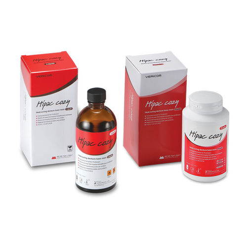 Materiale odontoiatrico in acrilico - Hipac cozy - VERICOM Co., Ltd.   - in resina / per fabbricazione di dentiere