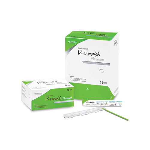 Materiale odontoiatrico verniciato - V-varnishPremium	 - VERICOM Co., Ltd.   - per profilassi dentale / trasparente
