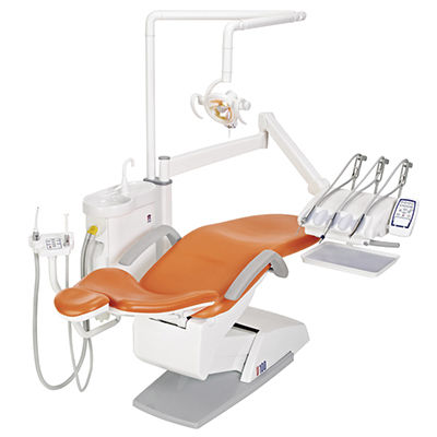 Riunito odontoiatrico con poltrona - V100 - Suzhou Victor Medical Equipment - con portastrumenti / con illuminazione