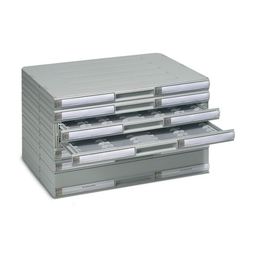 Armadio per protesi dentarie - ZMB20 - VITA Zahnfabrik H. Rauter GmbH & Co.KG   - con cassetti / modulare / grigio