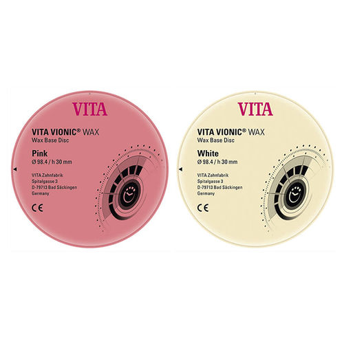 Materiale odontoiatrico cera - VIONIC®  - VITA Zahnfabrik H. Rauter GmbH & Co.KG   - CAD CAM / bianco