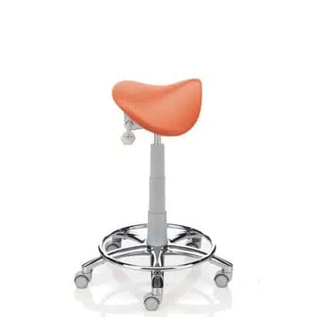 Sgabello per studio odontoiatrico - ESTRO SL - VITALI S.R.L.   - ad altezza regolabile / con rotelle / a forma di sella