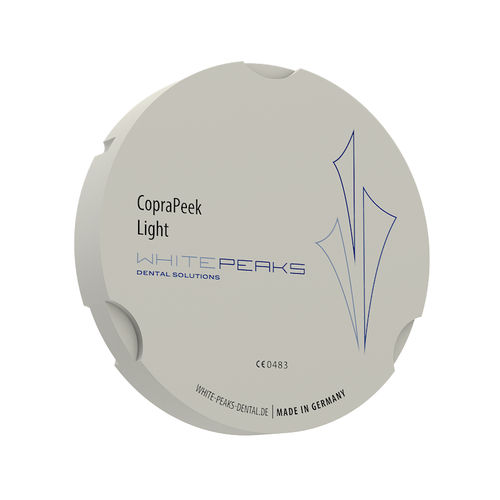 Materiale odontoiatrico in PEEK - CopraPeek 95 ZZ - Whitepeaks Dental Solutions GmbH - per corone dentali / per ponti dentali / biocompatibile