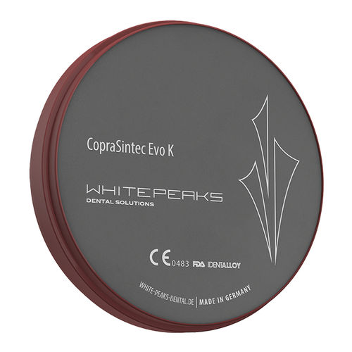 Materiale odontoiatrico CoCr - CopraSintec Evo K - Whitepeaks Dental Solutions GmbH - per ricostruzione dentale / di fresatura