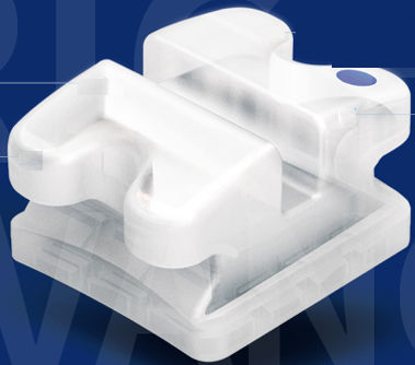Bracket ortodontici in ceramica - BRIGHT ADVANCE - WORLD BIO TECH   - mini / policristallino / invisibile
