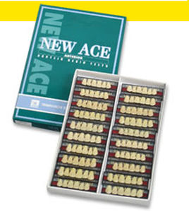 Protesi dentale in acrilico - NEW ACE ANTERIOR - YAMAHACHI DENTAL MFG., CO.   - per denti anteriori