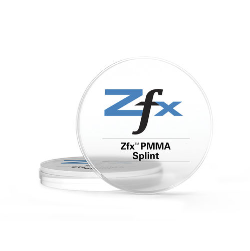 Materiale odontoiatrico in PMMA - Zfx GmbH - in termoplastica / per ponti dentali / per corone dentali