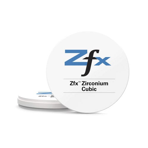 Materiale odontoiatrico in zirconio - Cubic - Zfx GmbH - per ponti dentali / per corone dentali / per inlay