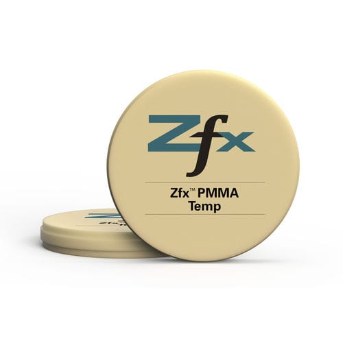Materiale odontoiatrico in PMMA - Temp - Zfx GmbH - per ponti dentali / per corone dentali / solido