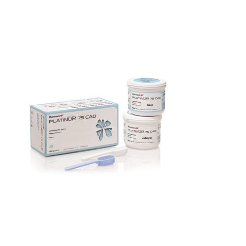 Materiale odontoiatrico in silicone - Platinum 75 CAD - Zhermack - CAD CAM / per laboratorio odontotecnico