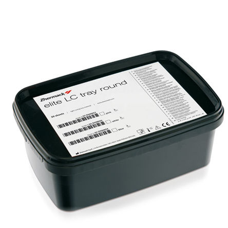 Materiale odontoiatrico in resina - Elite LC Tray Round - Zhermack - per portaimpronte / per laboratorio odontotecnico / di modelizzazione