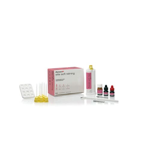 Materiale odontoiatrico in silicone - Elite Soft Relining - Zhermack - per portaimpronte / per laboratorio odontotecnico