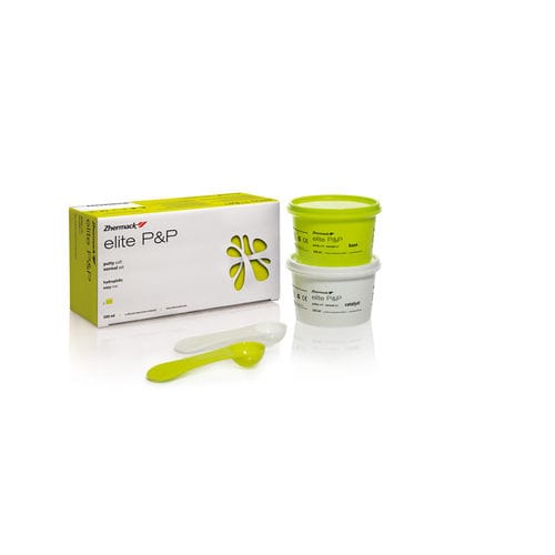 Materiale odontoiatrico in silicone - Elite P&P Putty Soft - Zhermack - per portaimpronte / biocompatibile