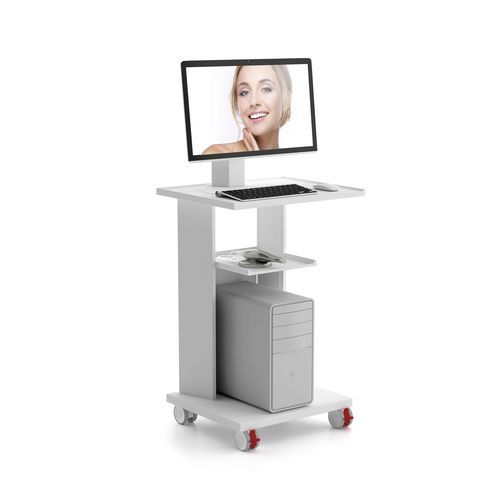 Carrello informatico medico - ATLAS - Zilfor - mobile / ad altezza regolabile