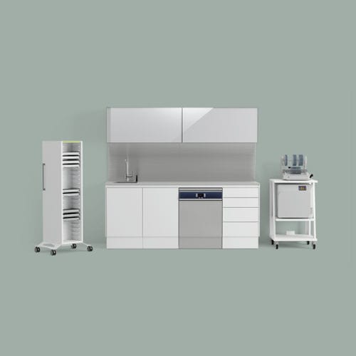 Armadio di sterilizzazione - PROCLENZ - Zilfor - per studio odontoiatrico / con rotelle / con ripiano