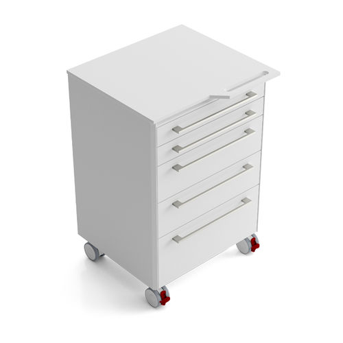 Carrello medico - PMR5AH - Zilfor - per strumenti odontoiatrici / di stoccaggio / 5 cassetti
