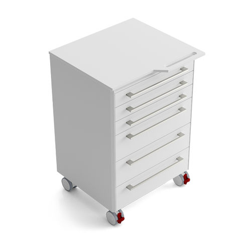 Carrello medico - PMR6AH - Zilfor - per strumenti odontoiatrici / di stoccaggio / 6 cassetti