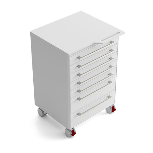 Carrello medico - PMR7AH - Zilfor - per strumenti odontoiatrici / di stoccaggio / 7 cassetti