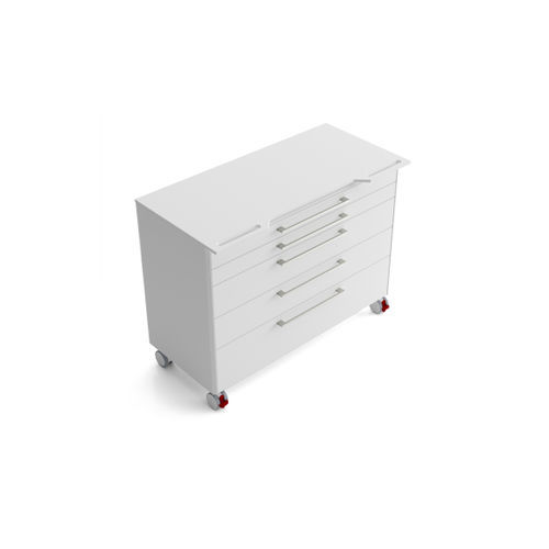 Carrello medico - PMR5AH2 - Zilfor - per strumenti odontoiatrici / per logistica / con cassetti