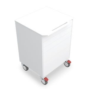Carrello medico - ALR5AT - Zilfor - per uso generale / 5 cassetti / mobile