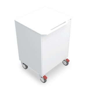 Carrello medico - ALR6AT - Zilfor - per uso generale / 6 cassetti / mobile