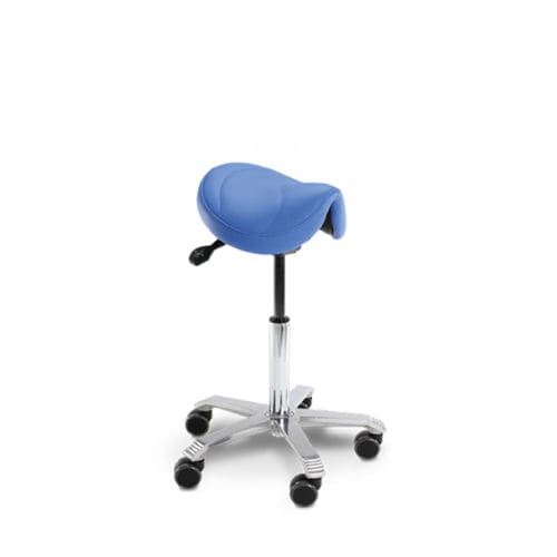 Sgabello per studio odontoiatrico - SAZ - Zilfor - ad altezza regolabile / con rotelle / a forma di sella