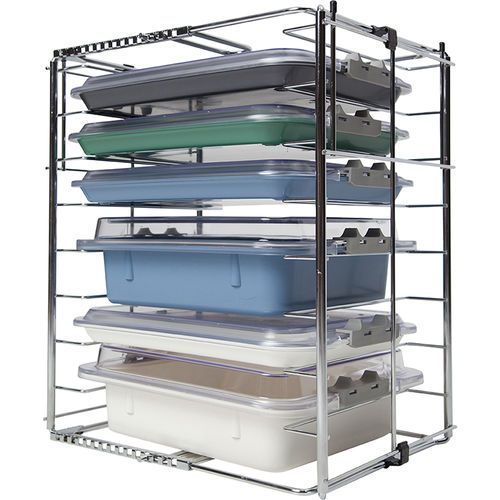 Rack per vassoi portastrumenti odontoiatrici - 21Z410 - ZIRC - da banco