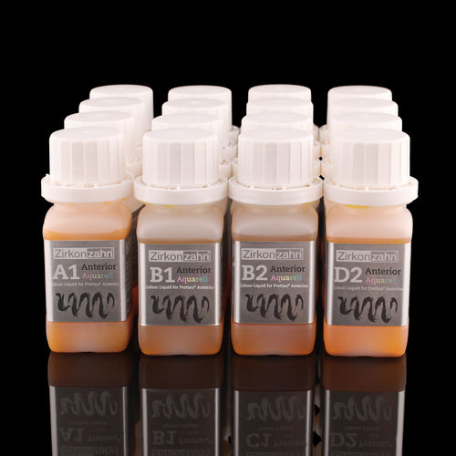 Materiale odontoiatrico per laboratorio odontotecnico - Colour Liquid Prettau® 4 Anterior® Aquarell - Zirkonzahn - liquido / precolorato