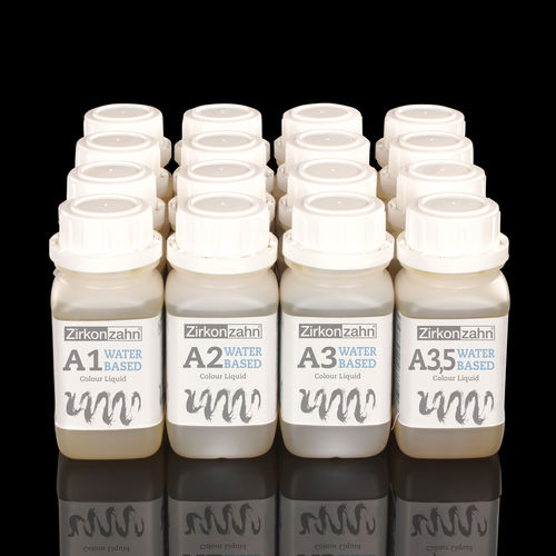 Materiale odontoiatrico per laboratorio odontotecnico - Colour Liquid Waterbased - Zirkonzahn - liquido / precolorato