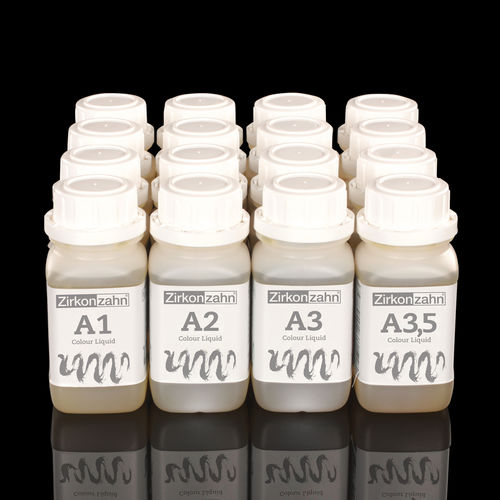 Materiale odontoiatrico per ricostruzione dentale - Colour Liquid  - Zirkonzahn - liquido / precolorato