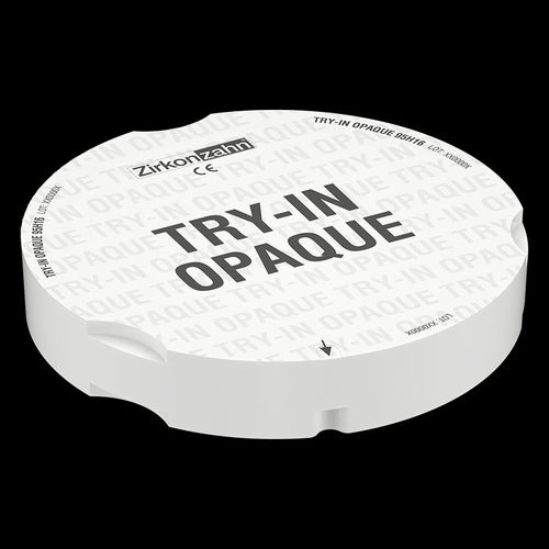 Materiale odontoiatrico in resina - Try-In Opaque - Zirkonzahn - per ricostruzione dentale / CAD CAM / opaco
