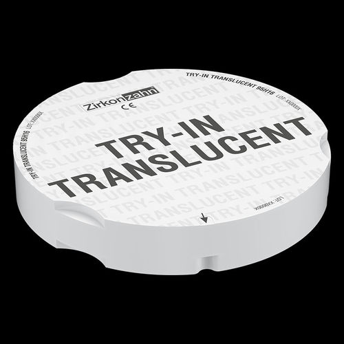 Materiale odontoiatrico in resina - Try-In Translucent - Zirkonzahn - per ricostruzione dentale