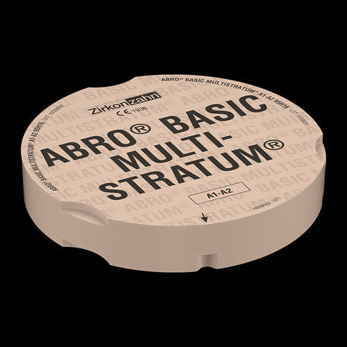 Materiale odontoiatrico in PMMA - Abro® Basic Multistratum® - Zirkonzahn - in resina / per corone dentali / CAD CAM