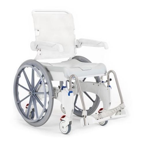 Sedia da doccia con rotelle - Aquatec Ocean Ergo - Invacare - con apertura igienica / ergonomica