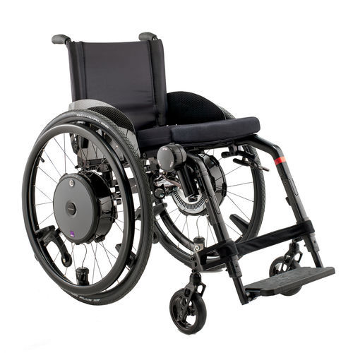 Sedia a rotelle manuale - e-motion DuoDrive - Invacare - da esterno / con poggiagambe