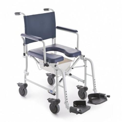 Sedia da doccia con braccioli - Lima - Invacare - con rotelle / con poggiapiedi / con schienale