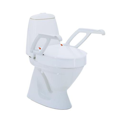 Rialzo per WC con braccioli - Aquatec 90000 - Invacare - con coperchio