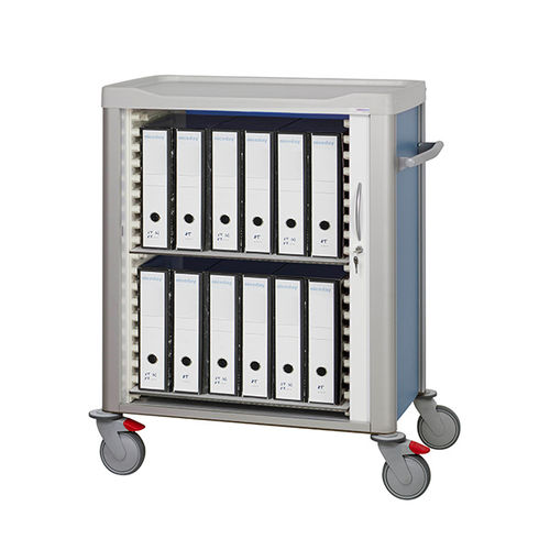 Carrello medico - F-C-6040-DOC - Behmpat Producciones S.L - per cartelle cliniche / di trasporto / in alluminio anodizzato