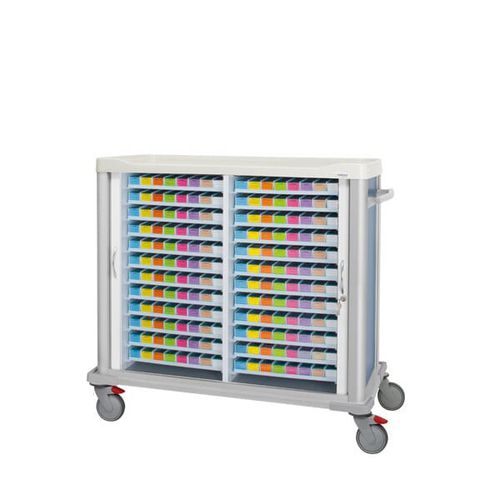 Carrello medico - F-C-624-5 - Behmpat Producciones S.L - per farmaci / di distribuzione di farmaci / in acciaio inossidabile