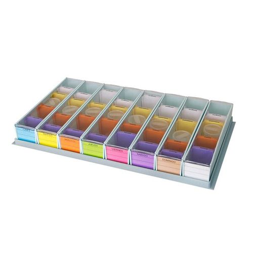 Vassoio di distribuzione di farmaci per trattamenti - F-BLP-5200 - Behmpat Producciones S.L - a carrello / settimanale