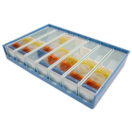 Vassoio di distribuzione di farmaci per trattamenti - F-BLP-5100 - Behmpat Producciones S.L - a carrello / settimanale