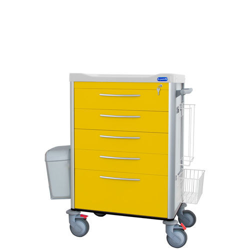 Carrello medico - F-D6040-0-4-1-AM - Behmpat Producciones S.L - per uso generale / per rischi infettivi / portarifiuti