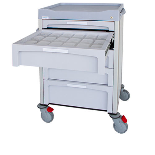 Carrello ospedaliero - F-DNOV-1-3-1-RBT - Behmpat Producciones S.L - per farmaci / per trattamenti / di stoccaggio