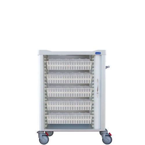 Carrello ospedaliero - F-C-6040-1150PE - Behmpat Producciones S.L - per farmaci / di trasporto / per trattamenti