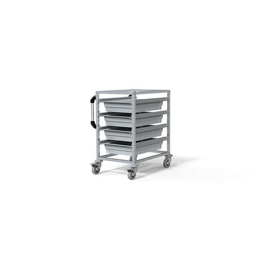 Carrello ospedaliero - F-T4010-1 - Behmpat Producciones S.L - per uso generale / di trasporto / in alluminio