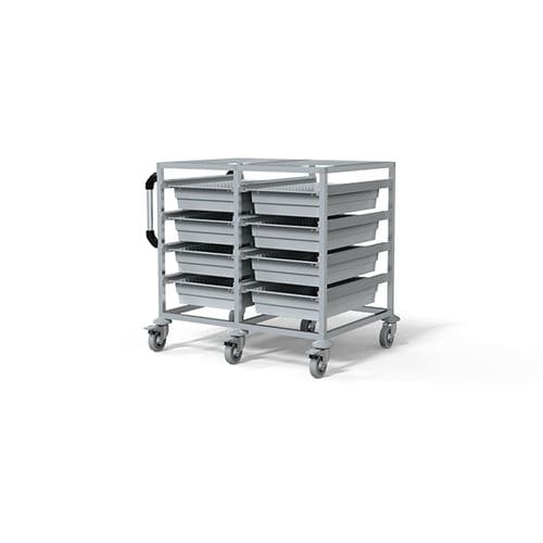 Carrello ospedaliero - F-T4010-2 - Behmpat Producciones S.L - per uso generale / di trasporto / in alluminio